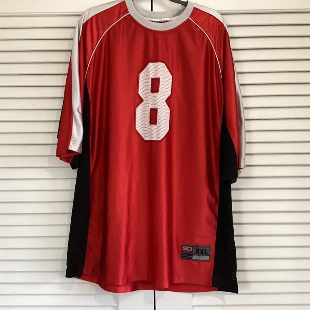 Stardom Team Jersey Mesh Red Black and White Mens #8 Size 2XL